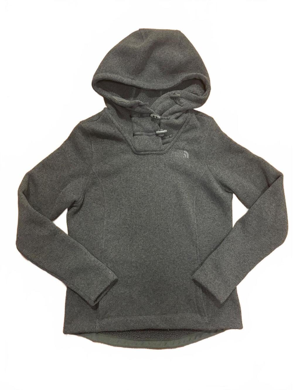 The North Face Crescent Hooded Fleece Pullover w/Toggles Olive Green Small
